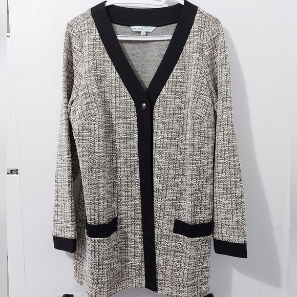 NWOT - CLEO mixed metalic cardigan - Picture 1 of 5